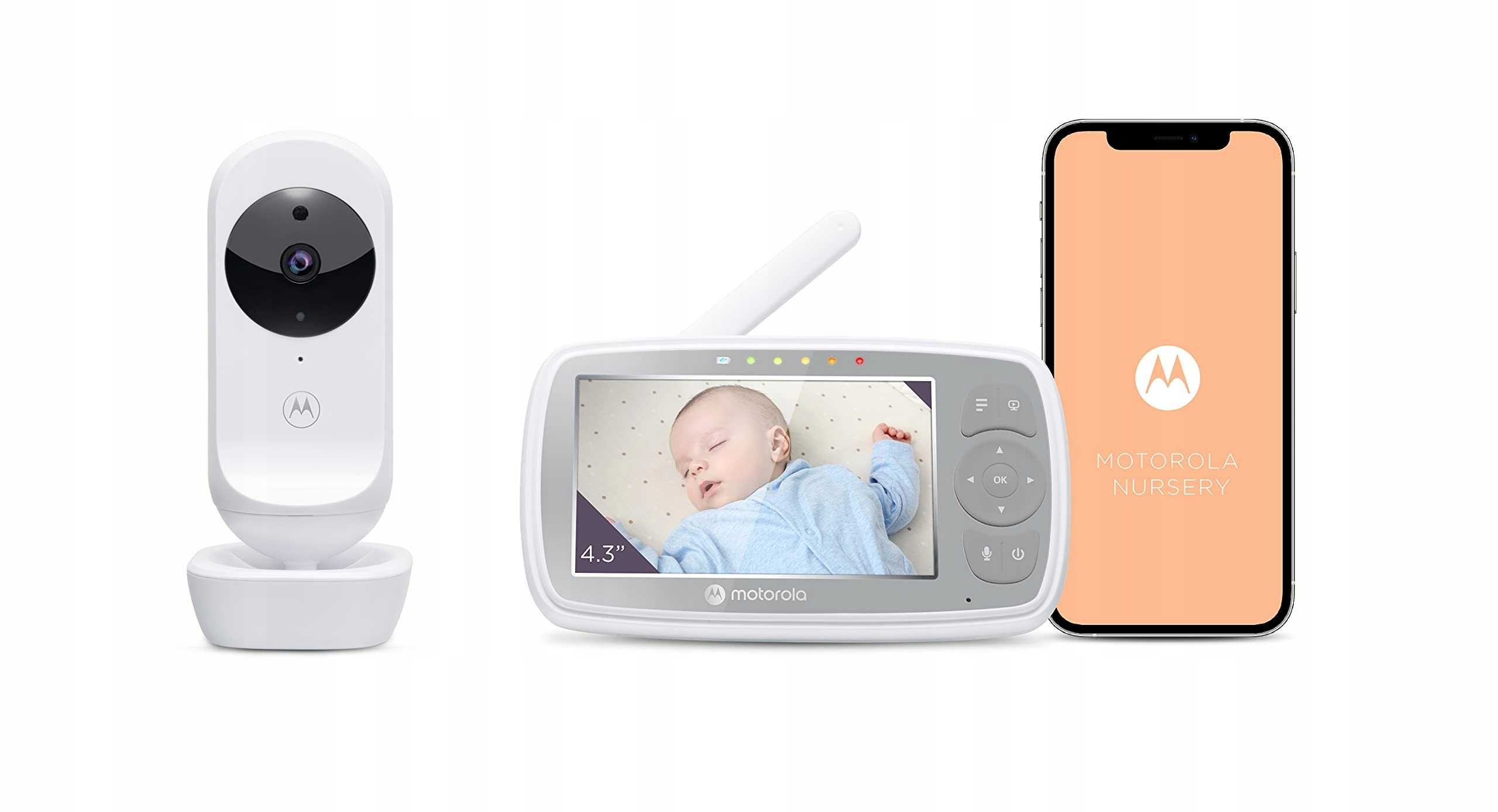Uszkodzona elektryczna Niania Motorola Easy 44 Connect Biały 4.3 cali