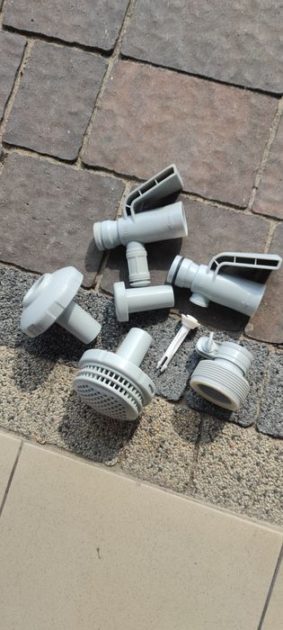 Akcesoria do basenu złączki adapter napowietrzacz,dysze,klips