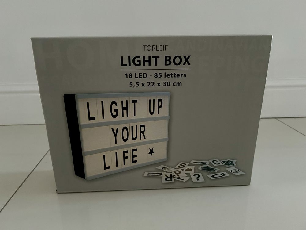 Tablica podświetlana lampa z napisami Light Box