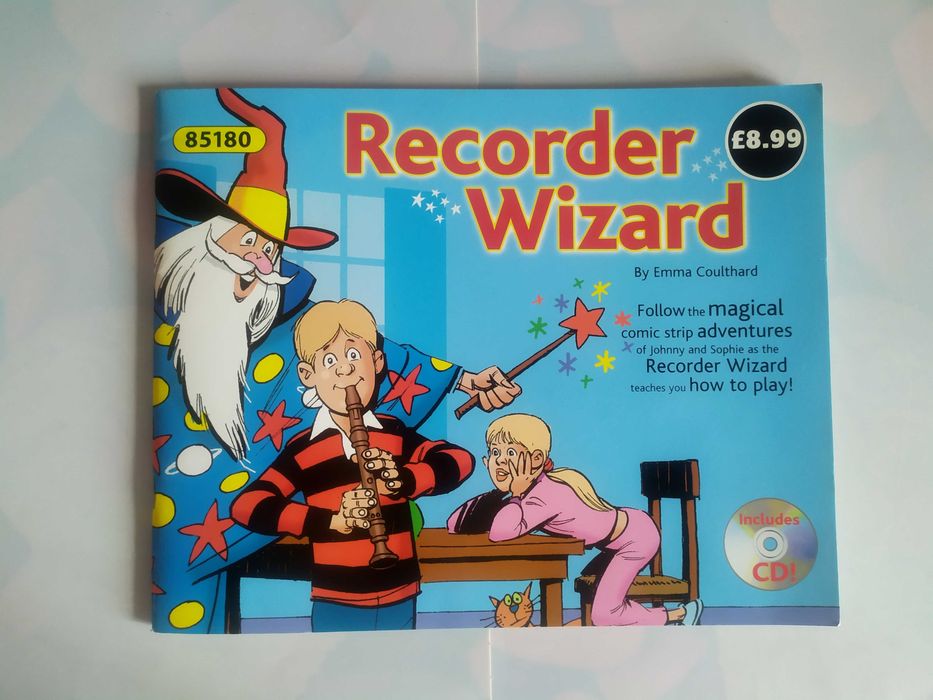Комикс и CD диск Recorder Wizard Мастер флейты. Ноты