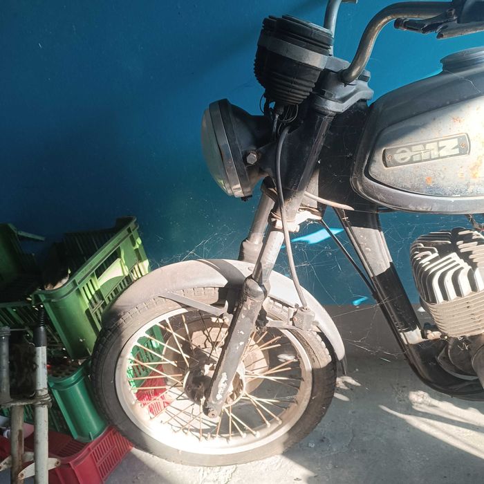 MZ TS 150 Silnik rama lagi fotel lampa błotnik koła