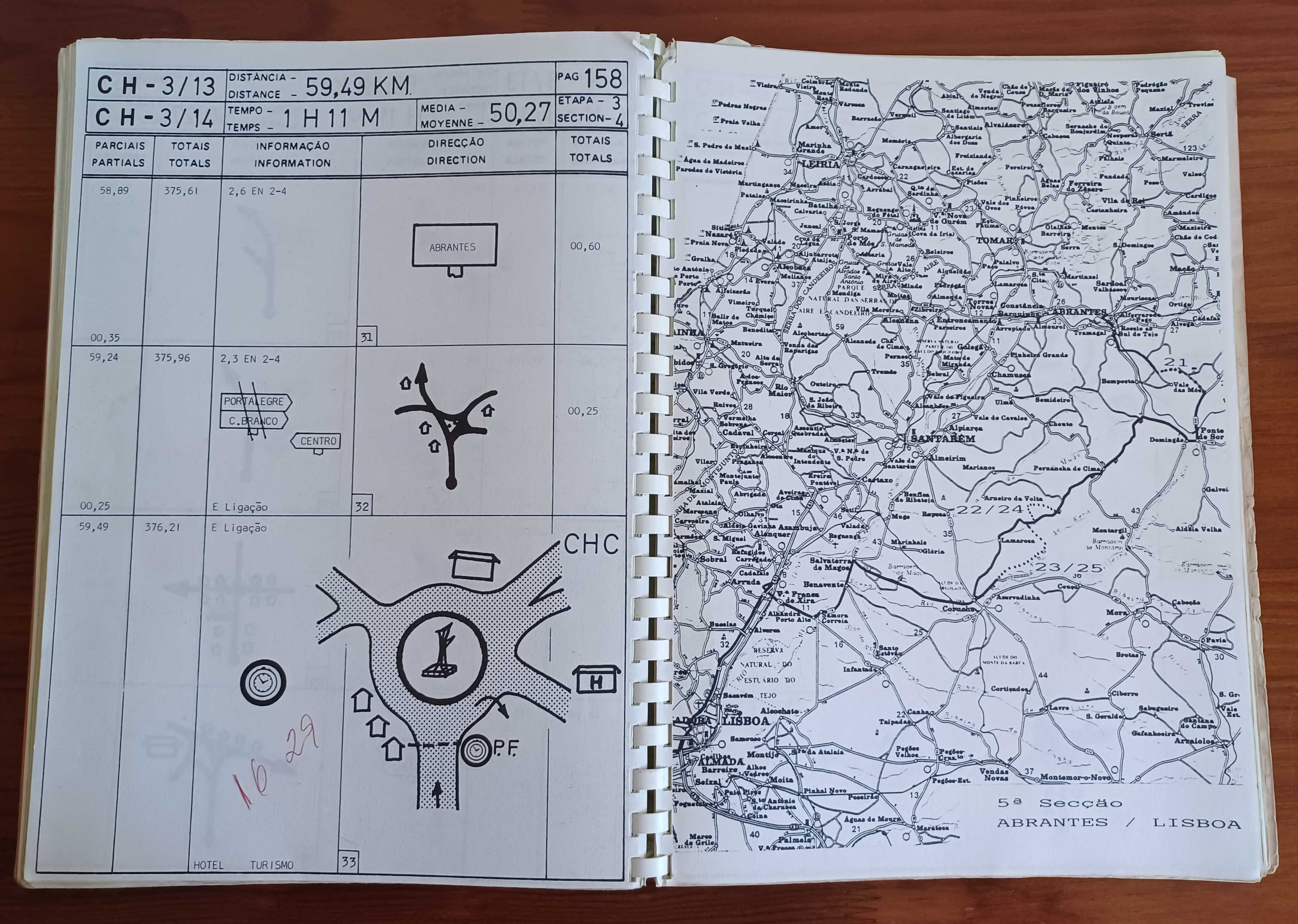 Road Book Volta Galp a Portugal 1986