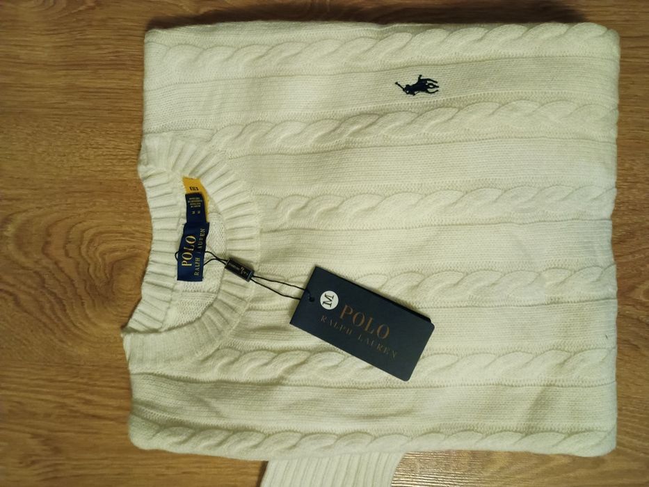 Sweter Polo Ralph Lauren biały