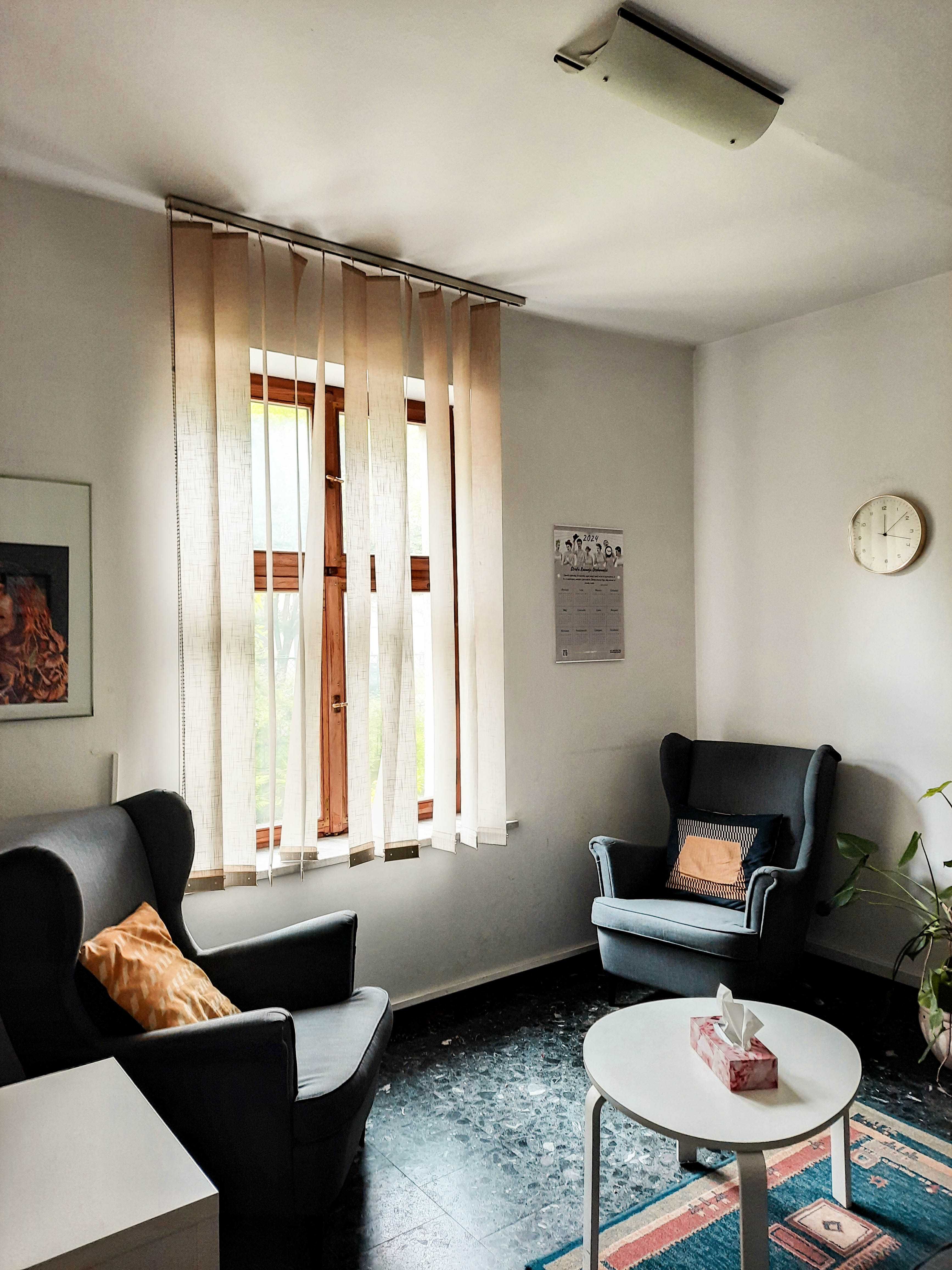 Przytulne gabinety dla psychologa, psychoterapeuty, psychiatry
