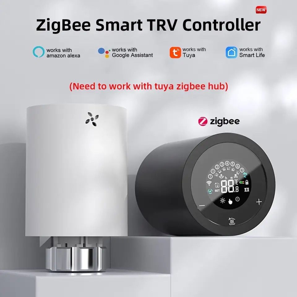 Inteligenten termostaty Zigbee, Tuya, Google