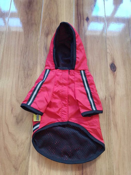 płaszczyk przeciwdeszczowy dla psa Yommy S paski odblaskowe płaszcz