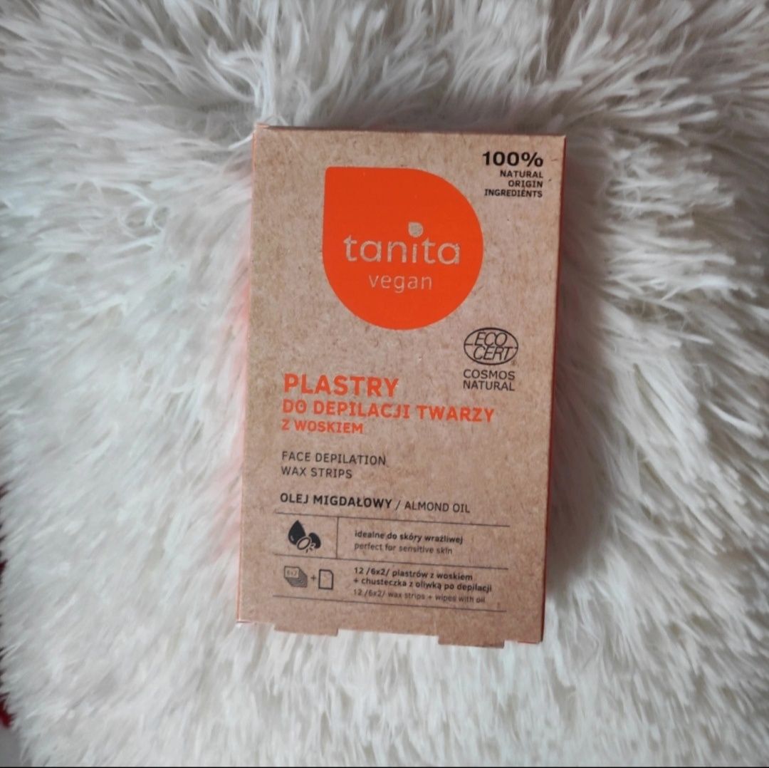 Plastry do depilacji twarzy z woskiem tanita vegan