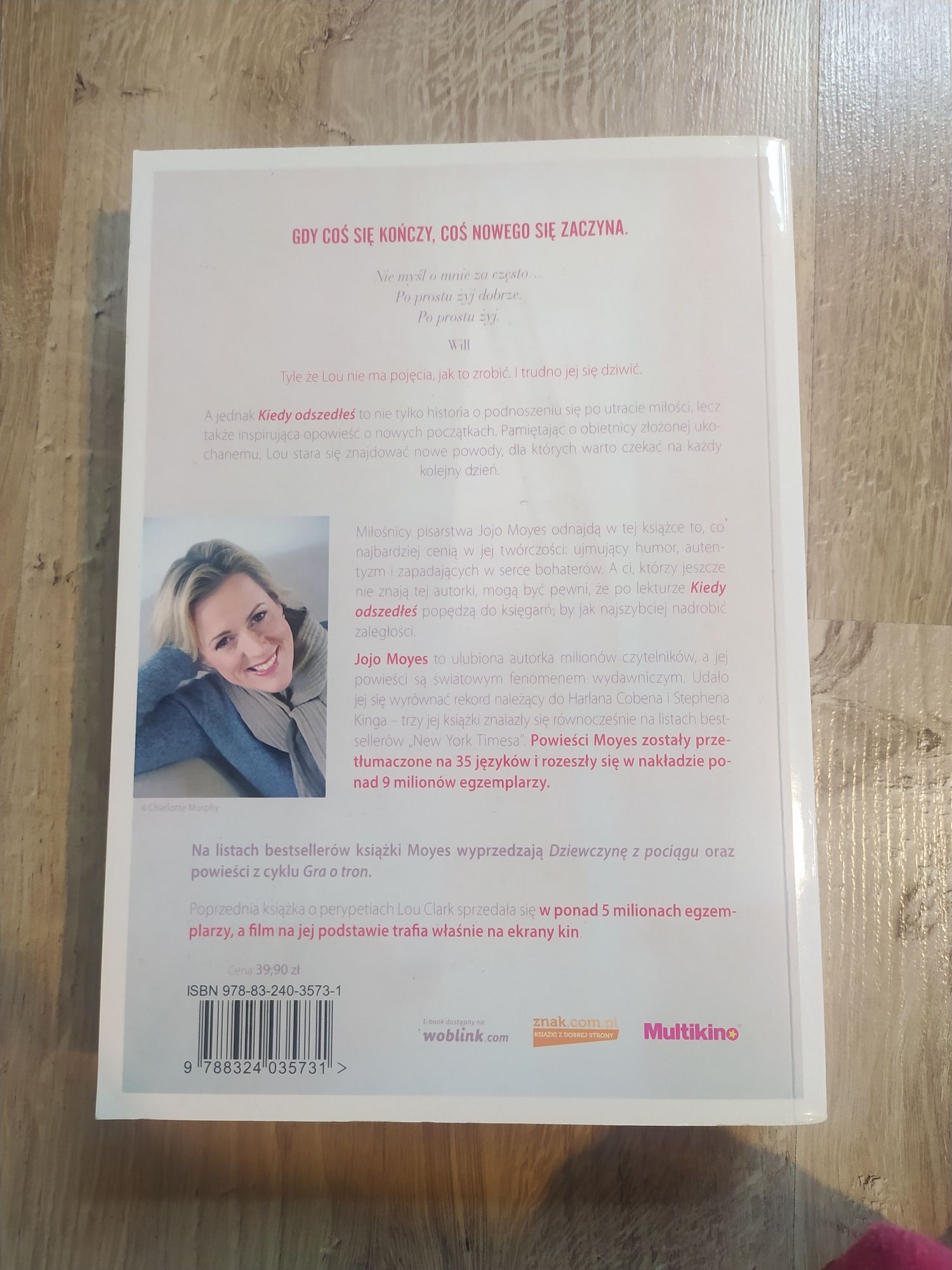 Książka Jojo Moyes kiedy odszedłeś