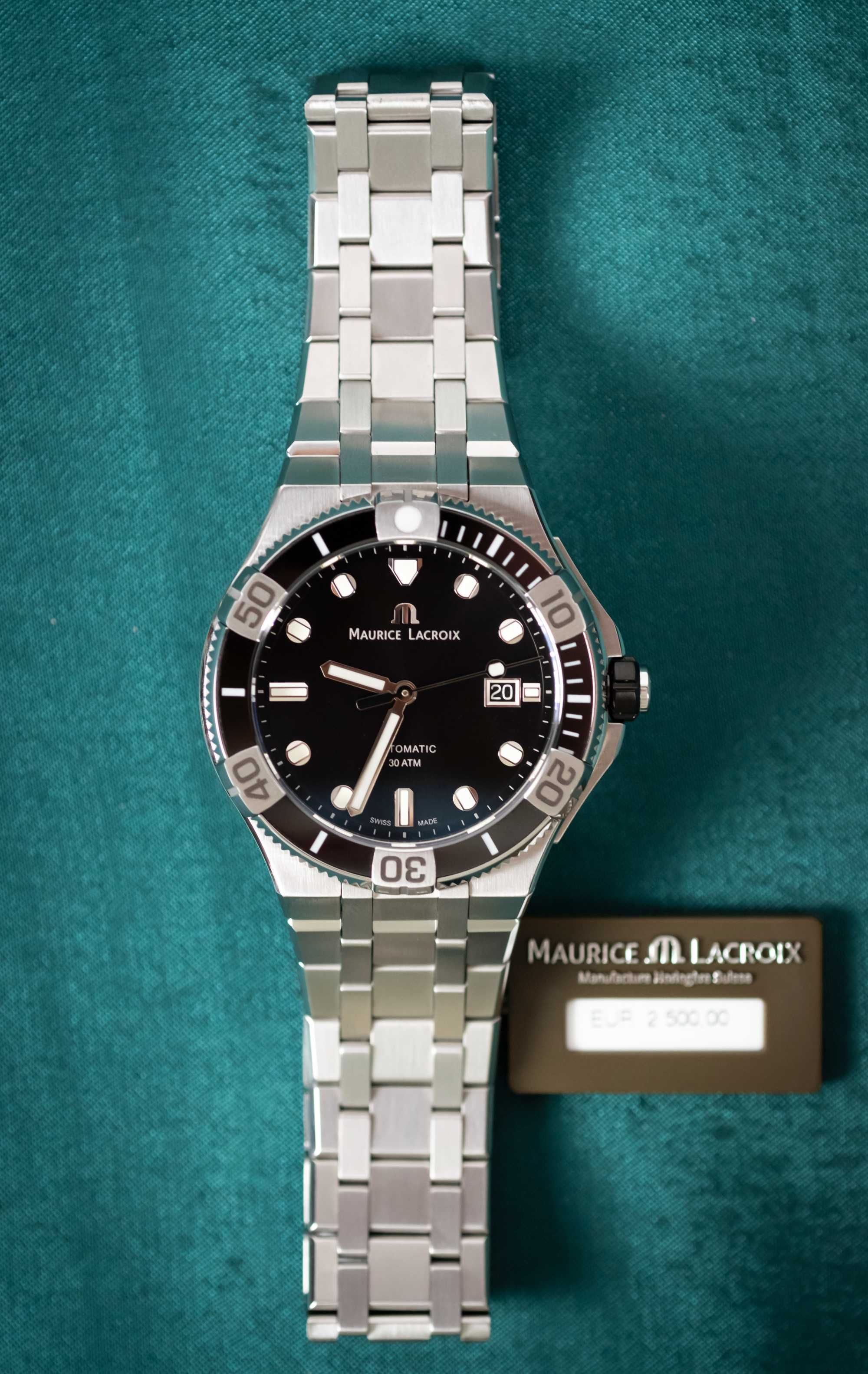 Maurice Lacroix Aikon Venturer 43mm AI6058-SS002-330 - 2 Czarny NOWY