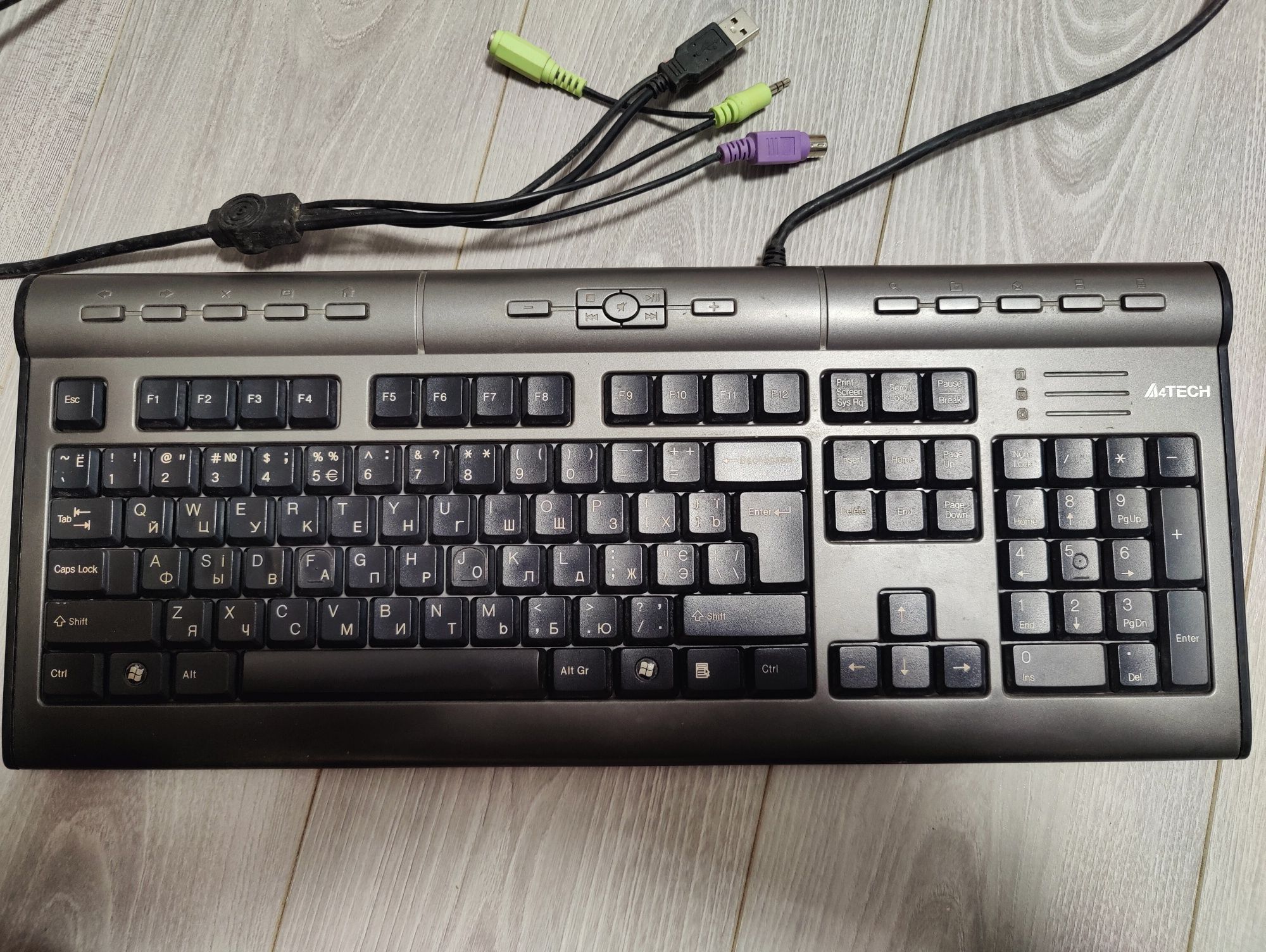 Клавіатура A4Tech KL-7MUU-R X-slim USB Black/Silver