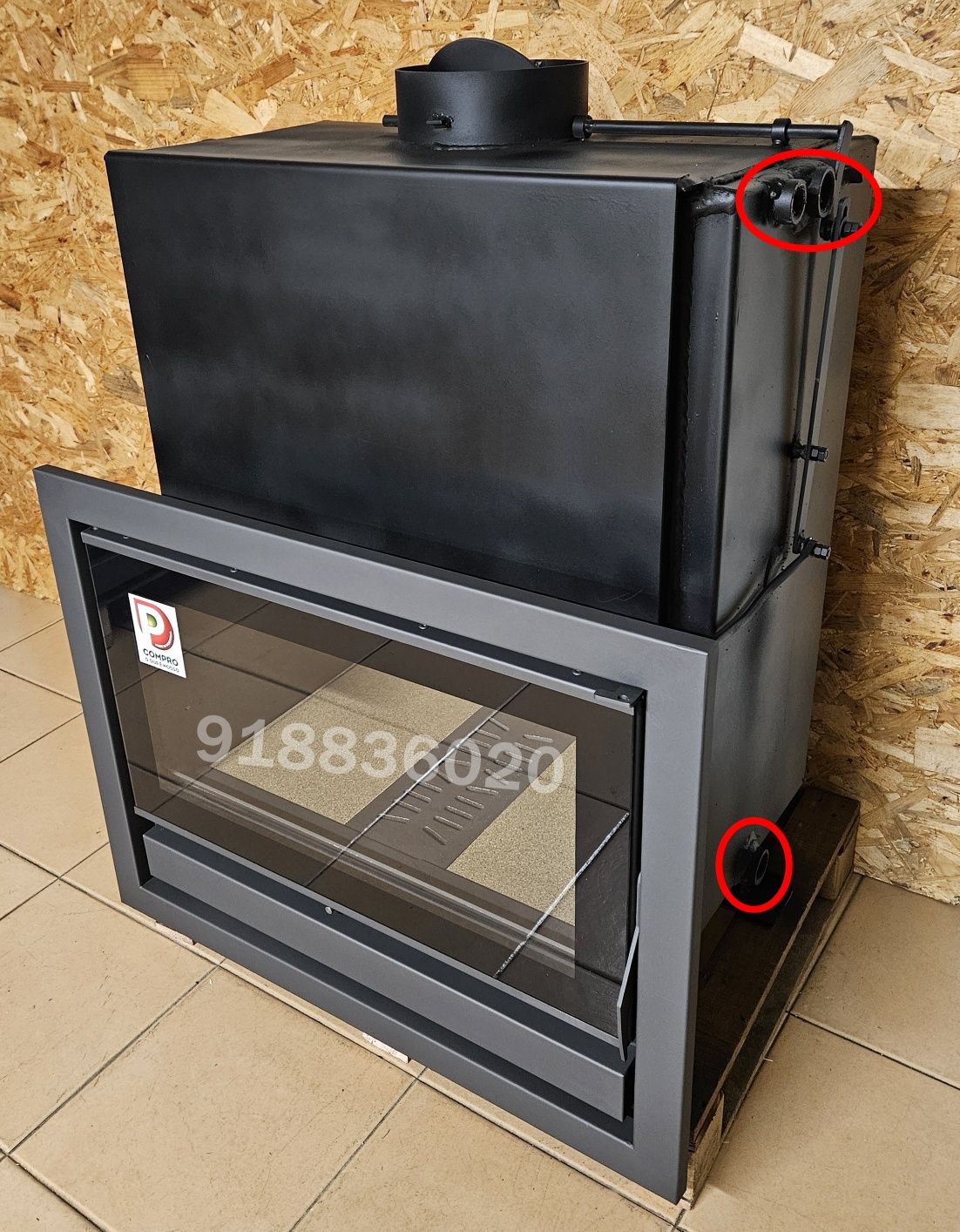 Recuperador Calor 1 Metro - 36kw Aquecimento Central NOVOS - até 220 E