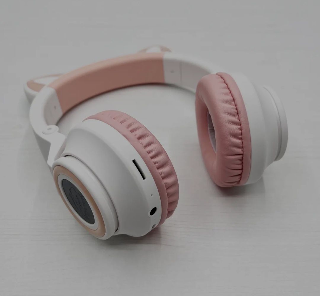 Навушники Bluetooth Borofone BO18 CAT Ear накладні white, зламані