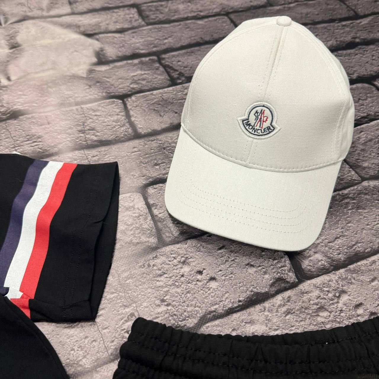 НОВЫЙ СЕЗОН ЕКСКЛЮЗИВ костюм шорты, футболка и кепка от Moncler 3024