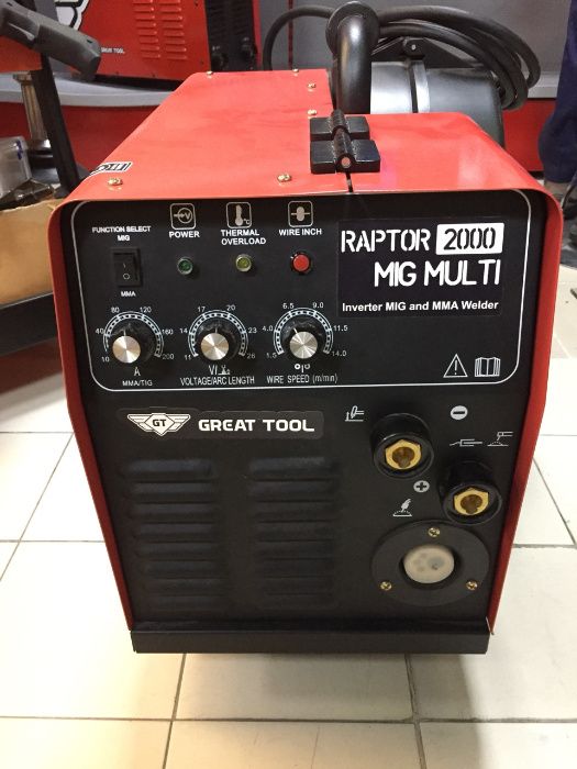 Maquina Soldar Great Tool Raptor 2000 MULTI MIG