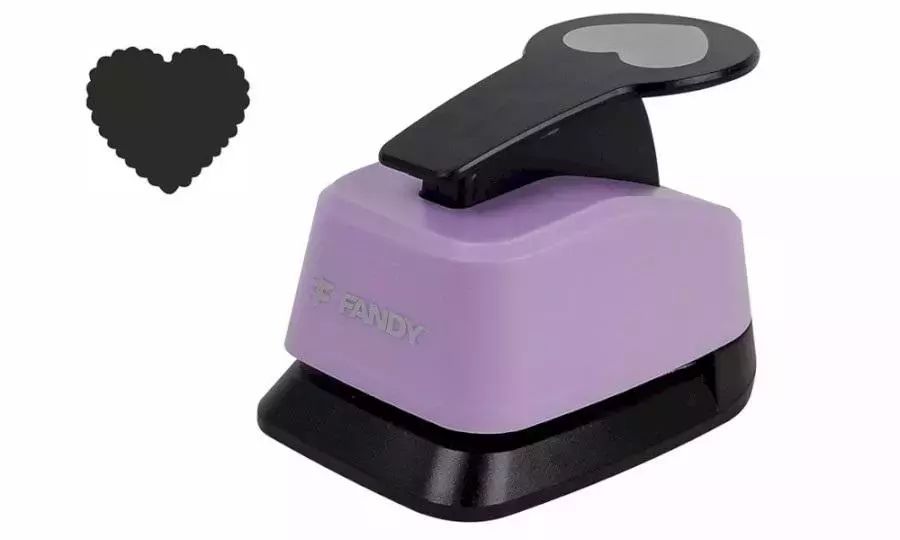 Dziurkacz ozdobny 37mm serce. Fandy