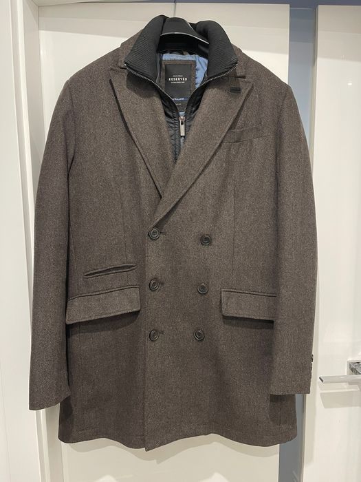 Płaszcz męski półwełniany Reserved