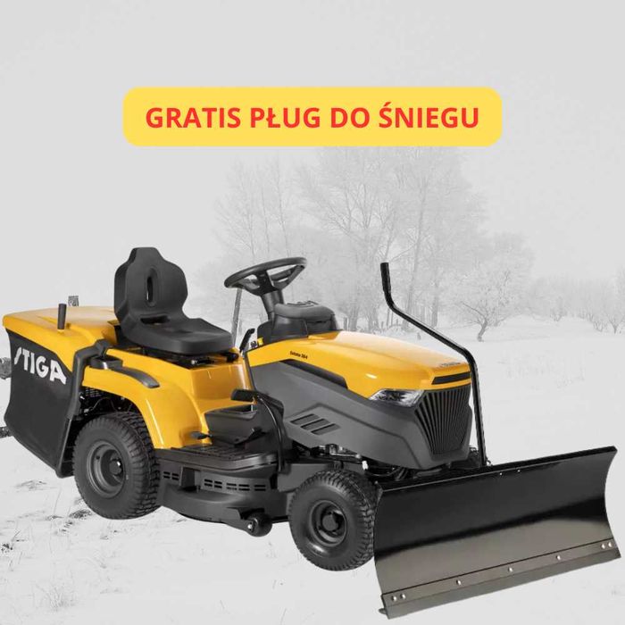 GRATIS Pług do Śniegu  Traktorek Stiga ESTATE 398 W SE 2 Cylindry