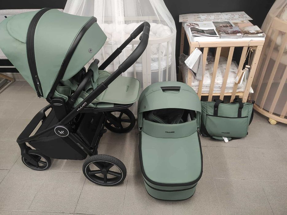 Wózek dziecięcy Muuvo Five 2W1 Zielony Z EKSPOZYCJI