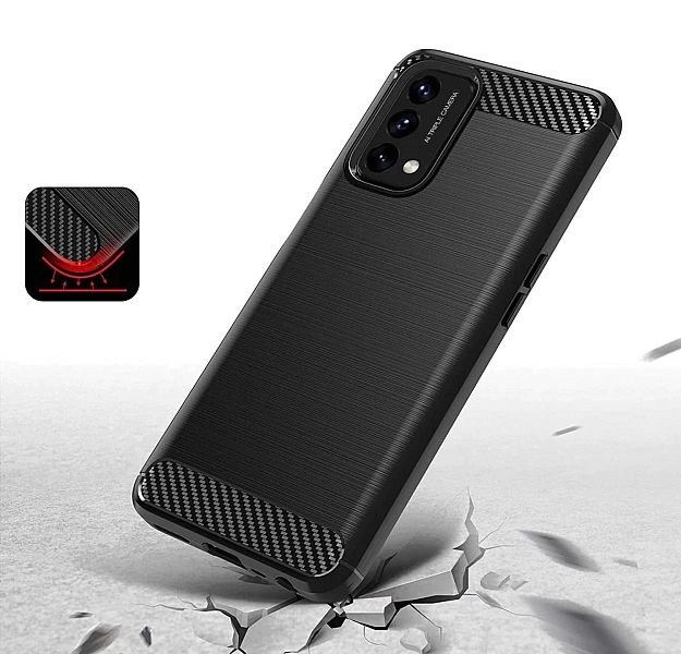 Etui Carbon Case do Oppo A54/5g / A74/5g / A93/5g czarny