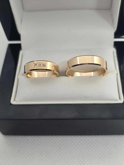 Obrączki złote z kamieniami złoto 585 14K