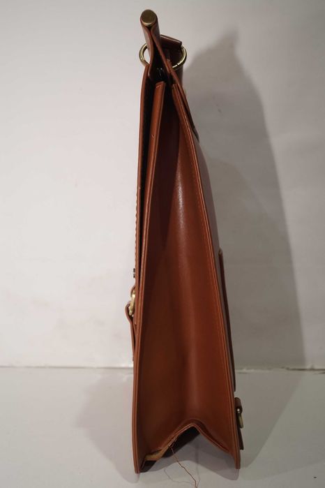 1804 Skórzany plecak damski na laptop ECOSUSI brązowy torba tornister