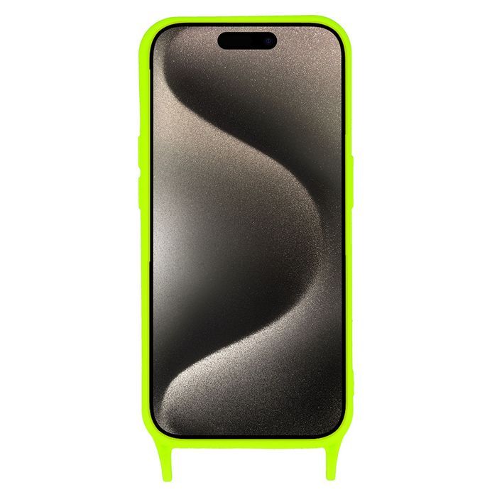 Strap Silicone Case Do Iphone 14 Pro Max Wzór 2 Limonka