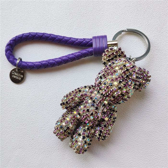 Luksusowa z cyrkoniami Zawieszka brelok przywieszka MIŚ BEAR