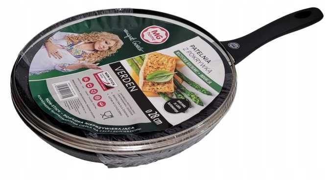Patelnia z pokrywką NIEPRZYWIERAJĄCA non-stick INDUKCJA 28cm MG HOME