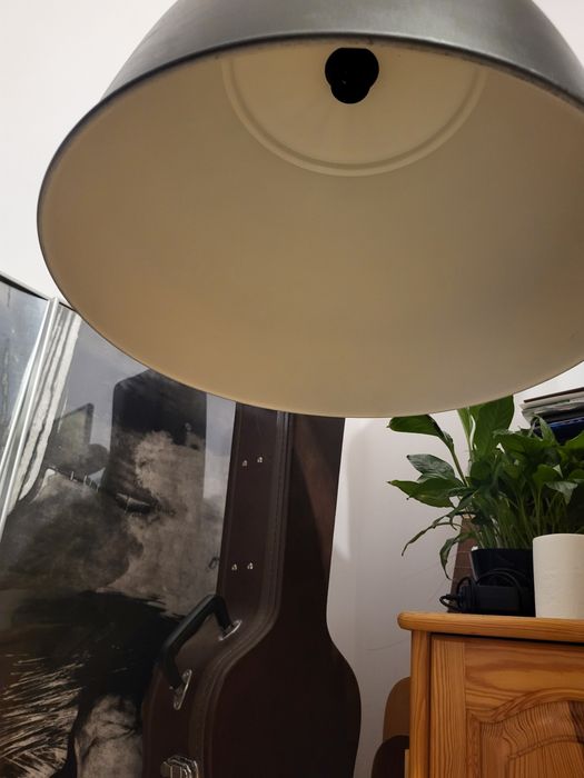 IKEA lampa wisząca sufitowa loft duży klasz szara