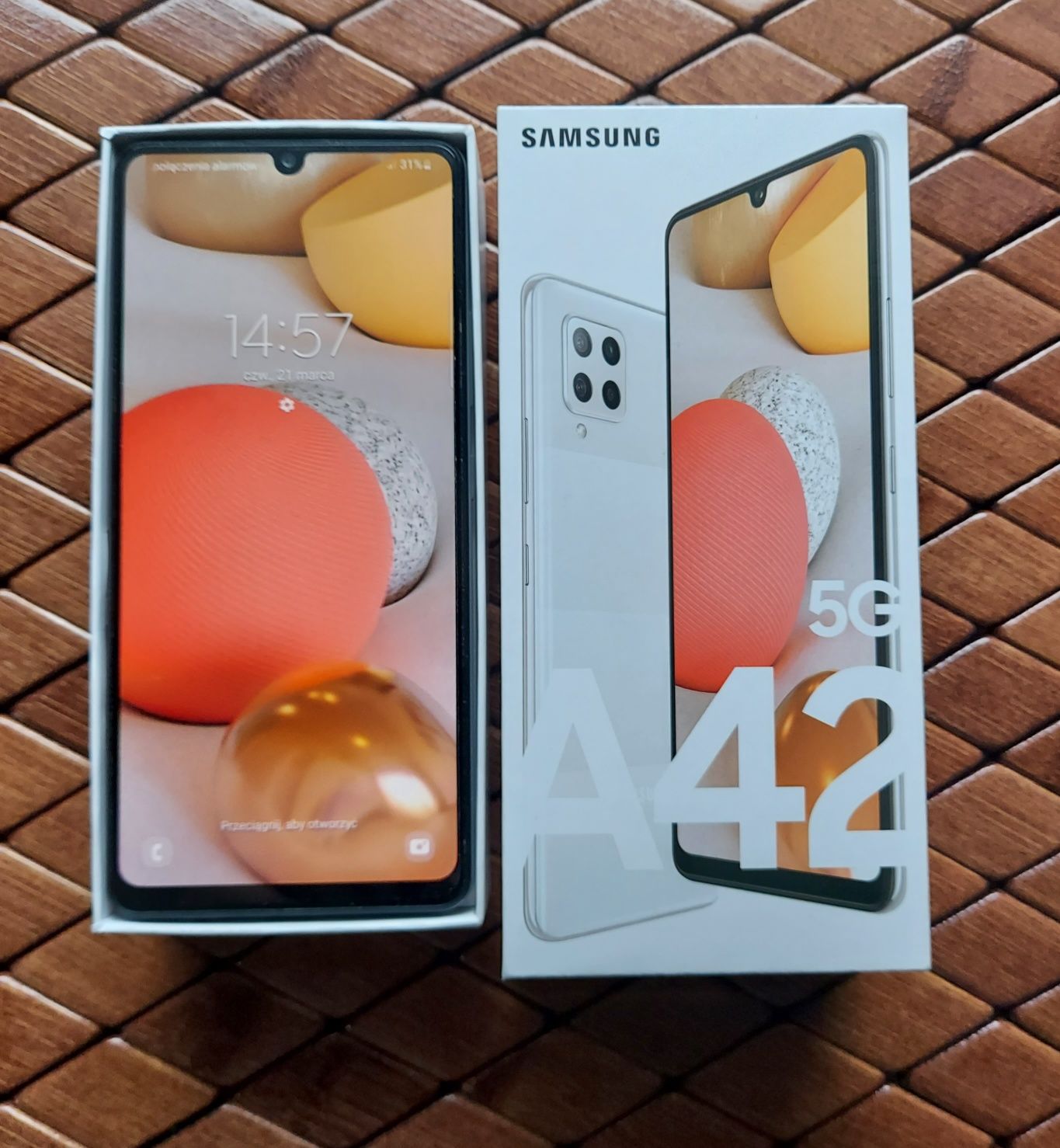 Samsung Galaxy A42 5 G 128GB biały