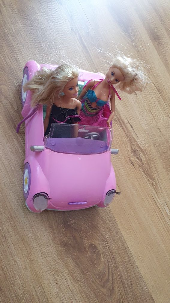 Samochód dla lalek Barbie + 2 lalki, stan bdb