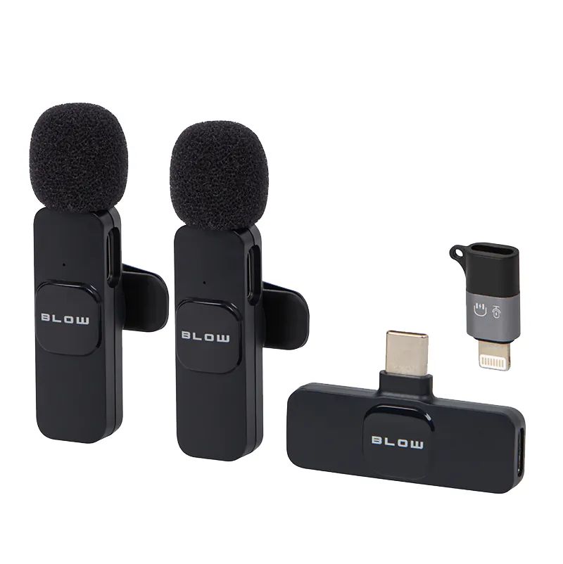Mikrofon bezprzewodowy do smartfona USB-C BLOW zestaw 2 szt 33-070#