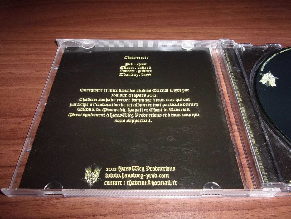 Chadenn - Pour redevenir poussiere CD black metal