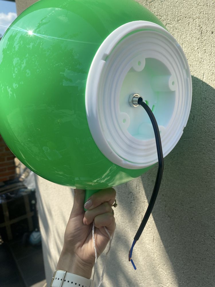 Lampa kinkiet balon zielona