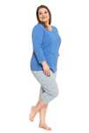 NOWA PIŻAMA damska MORAJ PIŻAMKA bawełniana spodnie 3/4 PLUS SIZE 3XL