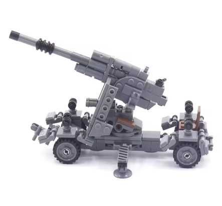 Działo przeciwlotnicze 8,8 cm Flak 18 WW2 kompatybilne z Lego, Cobi