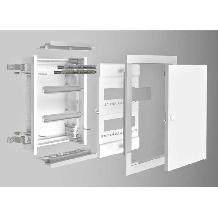 Rozdzielnica 3x12 (+6) P/T drzwi metalowe IP40. Biała