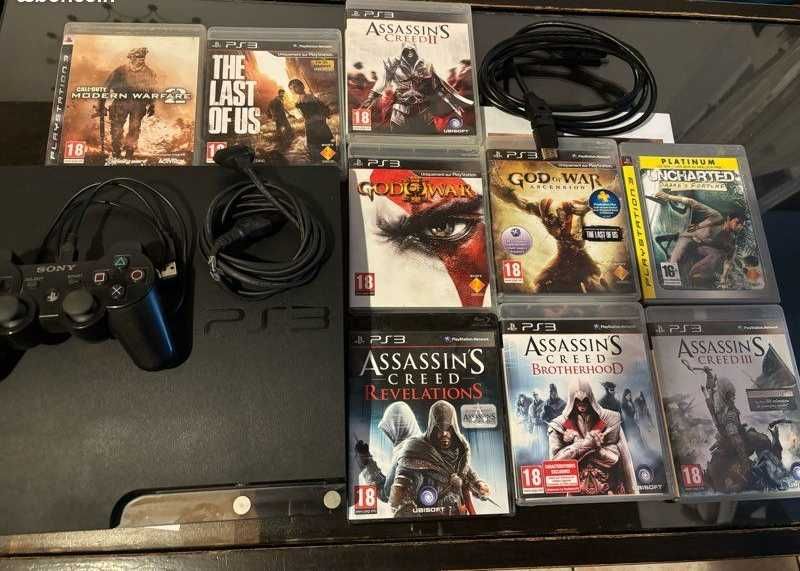 PS3Slim250gb(Обмен Приставки/Игр-GTA5/NFS/MK/GodWar/CallDuty/Fifa)+2дж