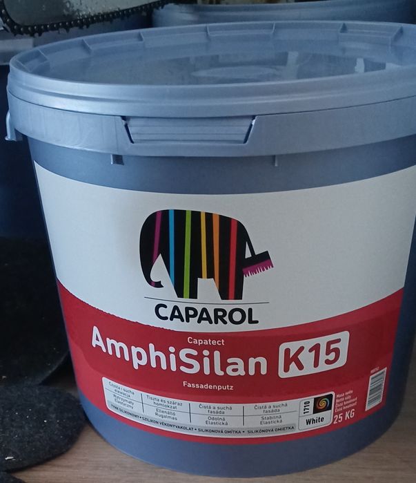 Tynk AmphiSilan-Fassadenputz K15 25 kg 1,5mm Caparol  ral7016 grafit