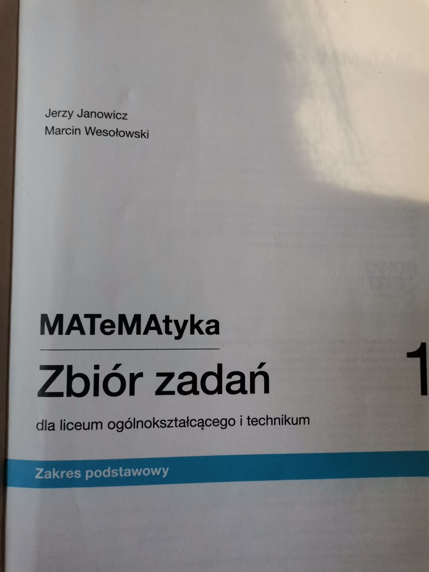 Matematyka 1 zbiór zadań zakres podstawowy