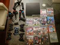Ps3 + comandos PS Move + 4 microfones + 5 comandos