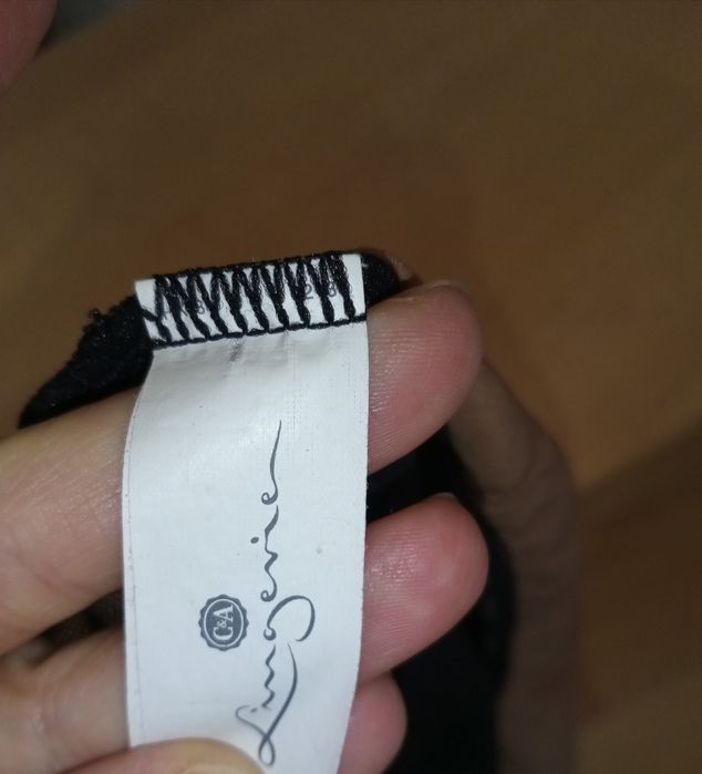 Majtki złote czarna koronka i siatka C&A 44/46