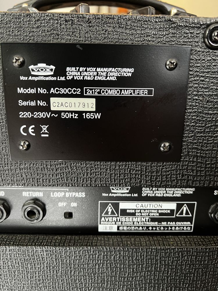 Vox AC30 CC2 wzmacniacz gitarowy stan bardzo dobry. Lampowe combo
