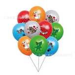 Minecraft balony lateksowe 15 szt .Urodziny.