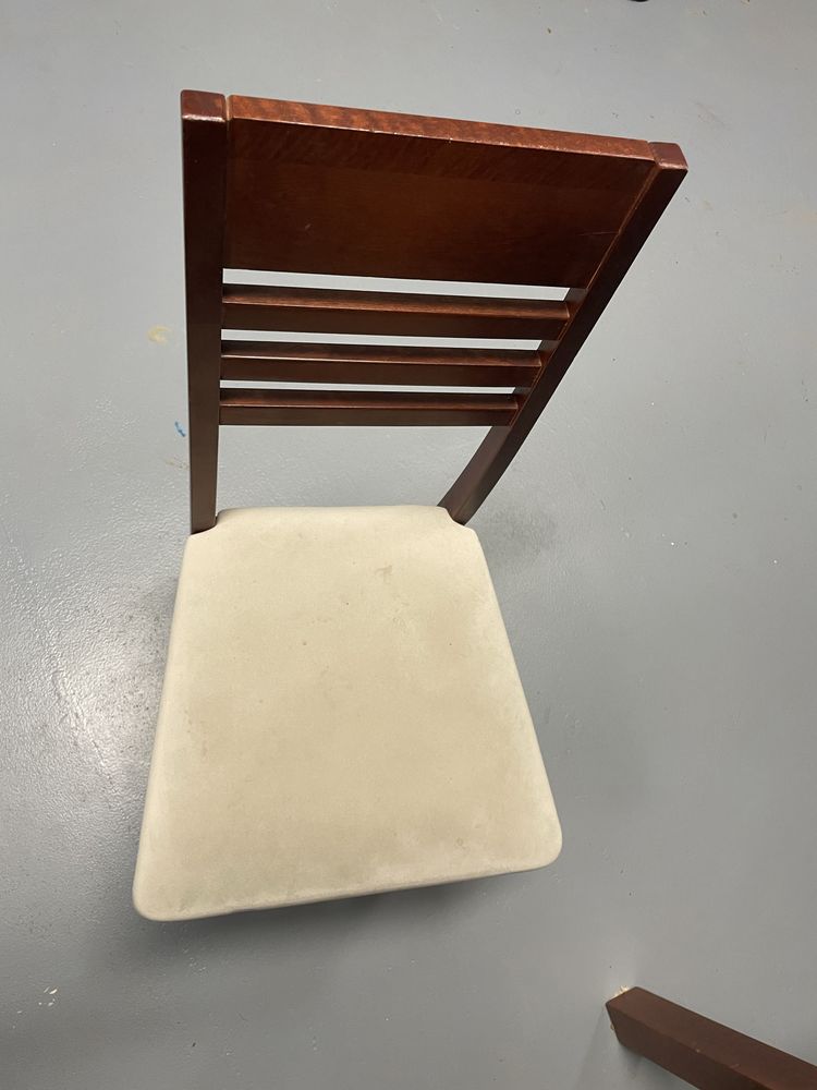 Stół i krzesła zestaw używany 160x90 / 215x90