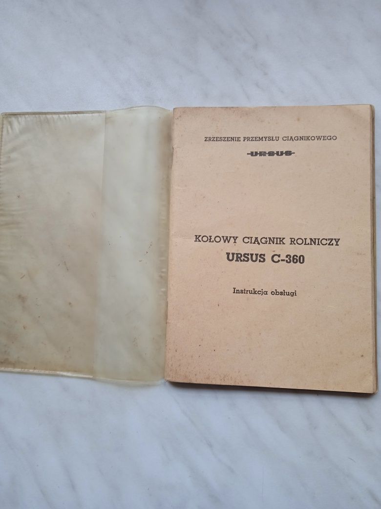 Książka z 1979 r. PRL - Instrukcja Obsługi Ciągnika Ursus C - 360