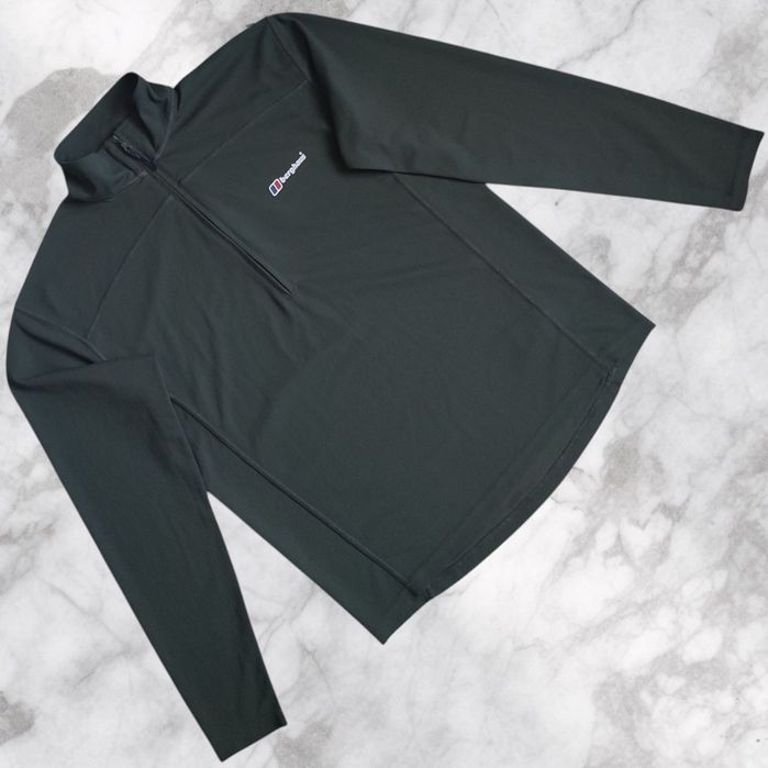 Лонгслів 1/3 zip Berghaus Tech T Military khaki (Розмір S)