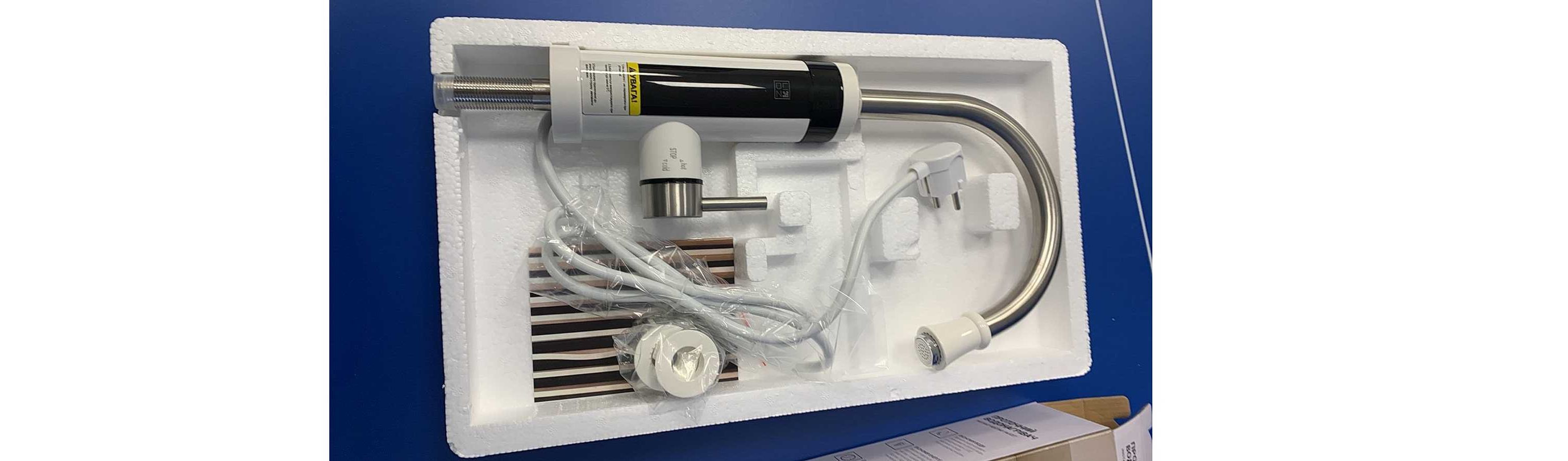 Проточный водонагревательный кран Lidz-59, на кухню врезной