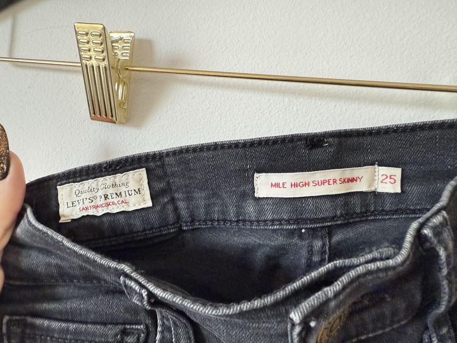 Spodnie, jeansy, rurki z wysokim stanem Levi’s XS W25 L30