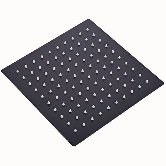 Deszczownica prysznicowa czarna natryskowa 25cm okrągła kwadratowa